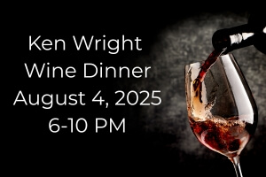 Ken Wright Wine Dinner at Stella Aug 4, 2025 6-9 PM